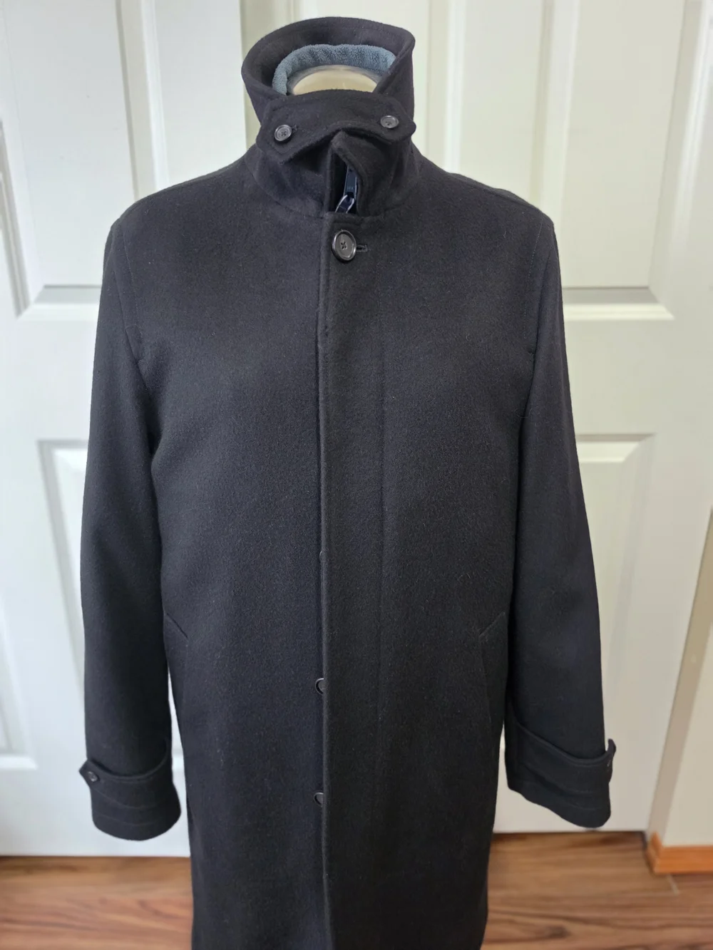 J. Crew Men's Black Westboune Topcoat-pre Owned